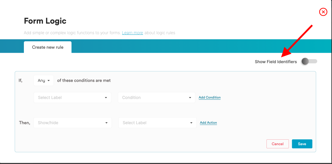 How to Use Form Logic (Builder Page)